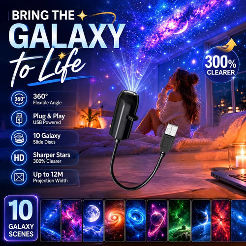 ✨ Plug-and-play HD Star Sky Projector