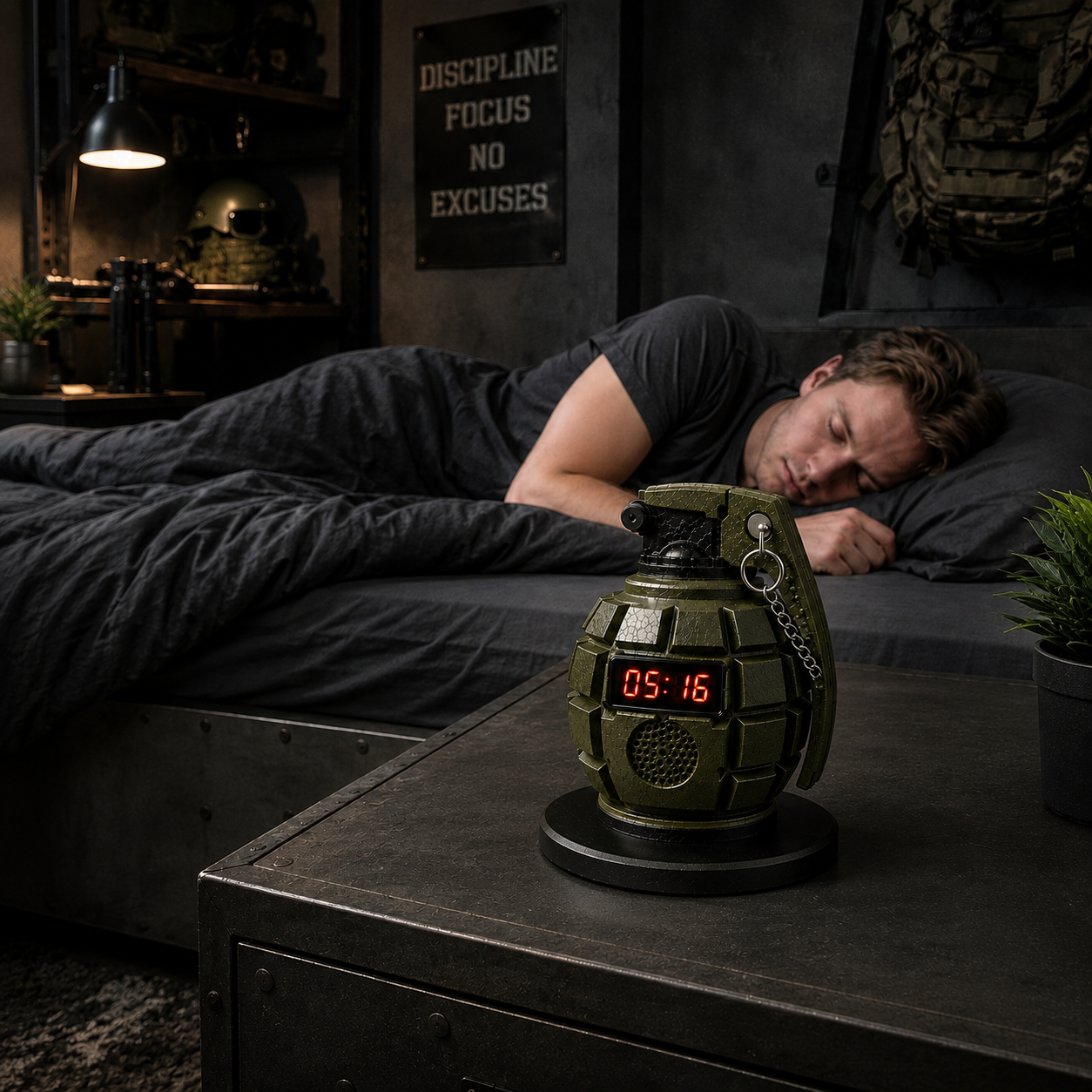 💣50% OFF TODAY⏰ Grenade Alarm Clock – Wake Up Like Never Before