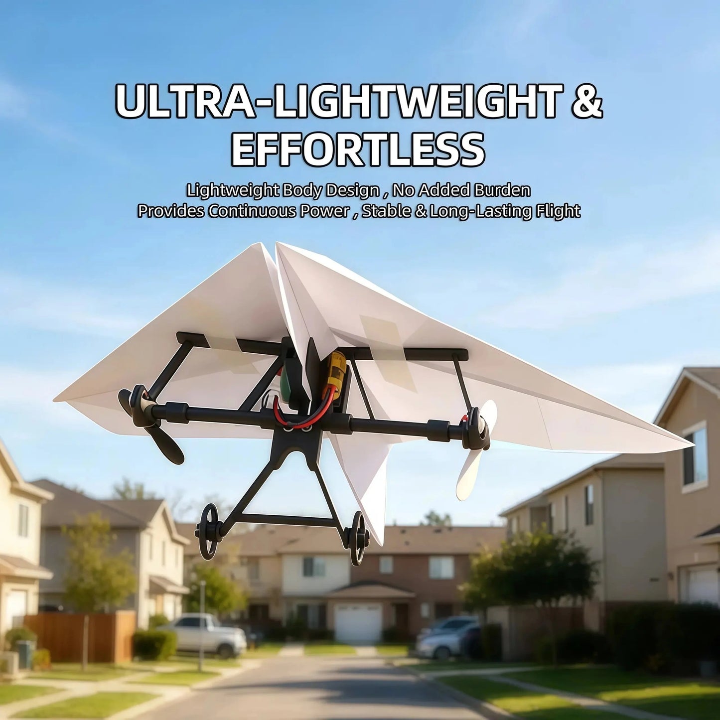 🔥 55% OFF LAST DAY 🔥 DIY RC Paper Airplane Kit - Smart Gyro-Stabilized Flying Toy ✈️