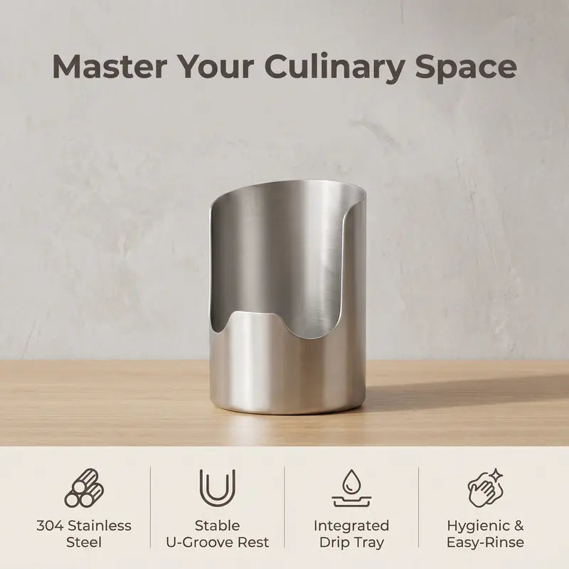 🍳 Stainless Steel Cutlery and Pot Lid Organizer
