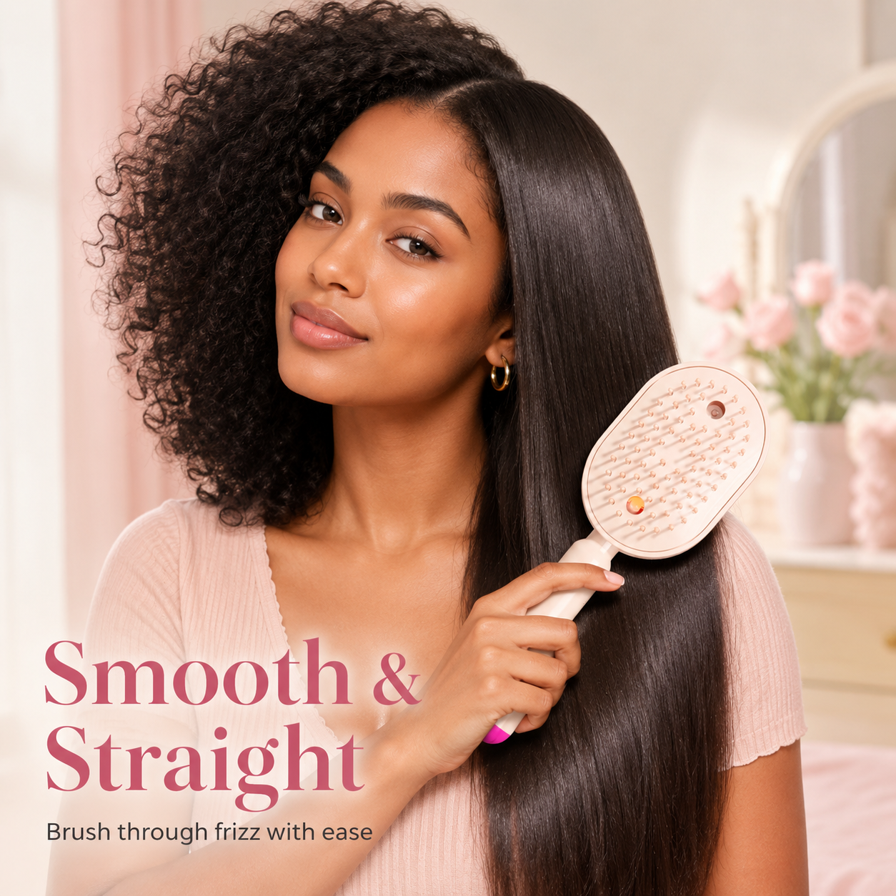 Electric Mist Airbag Massage Comb: Essential Oil Diffuser, Hair Care Comb, Self-Cleaning, Anti-Tangle, Volumizing