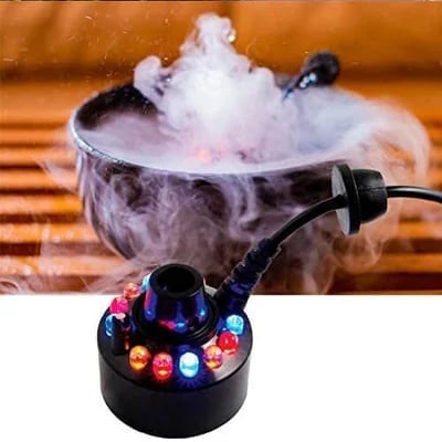 🎃 12 LED Ultrasonic Mist Maker Fogger for Halloween Décor ✨