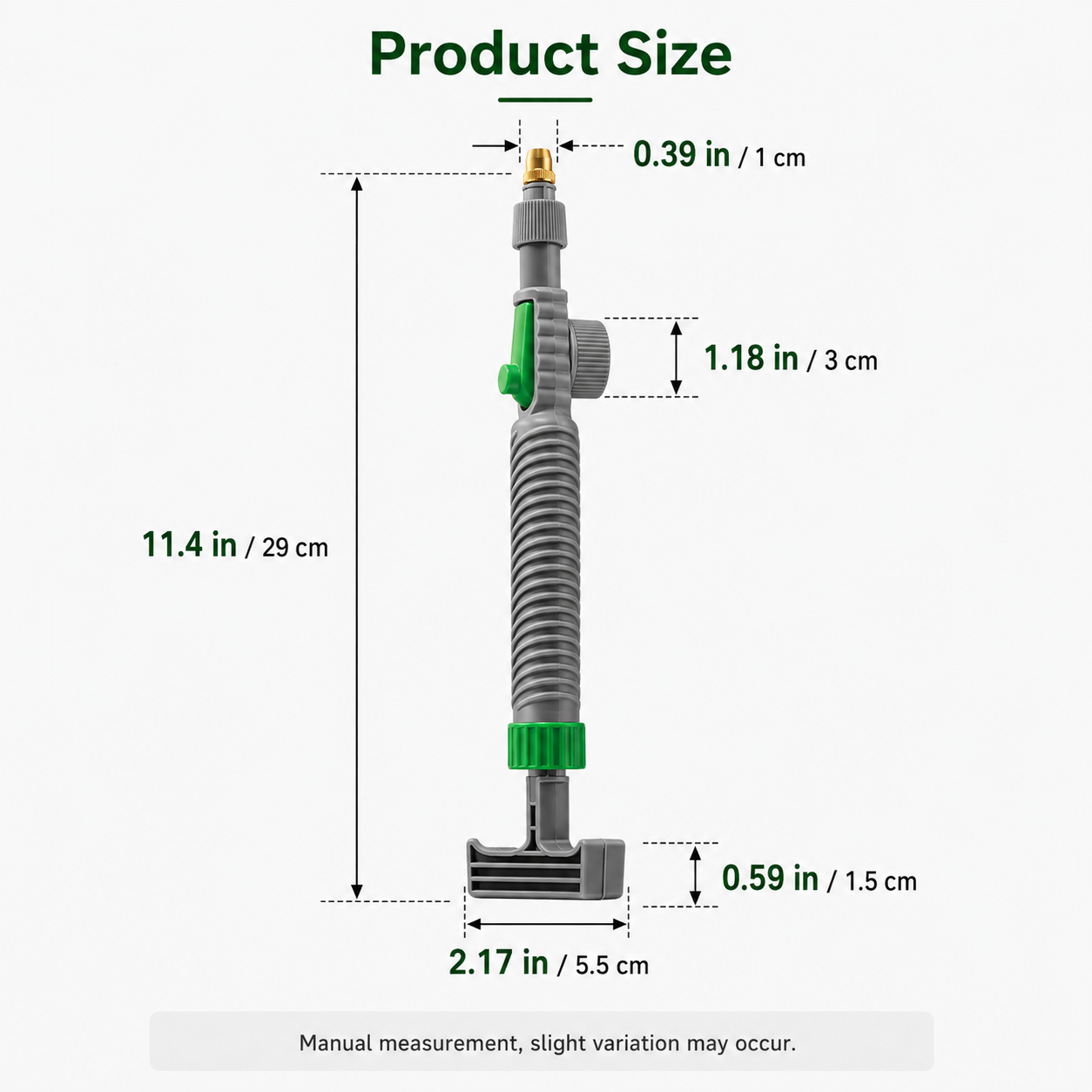 💦 Universal Pressure Bottle-Mount Sprayer Attachment with Brass Nozzle 🌱