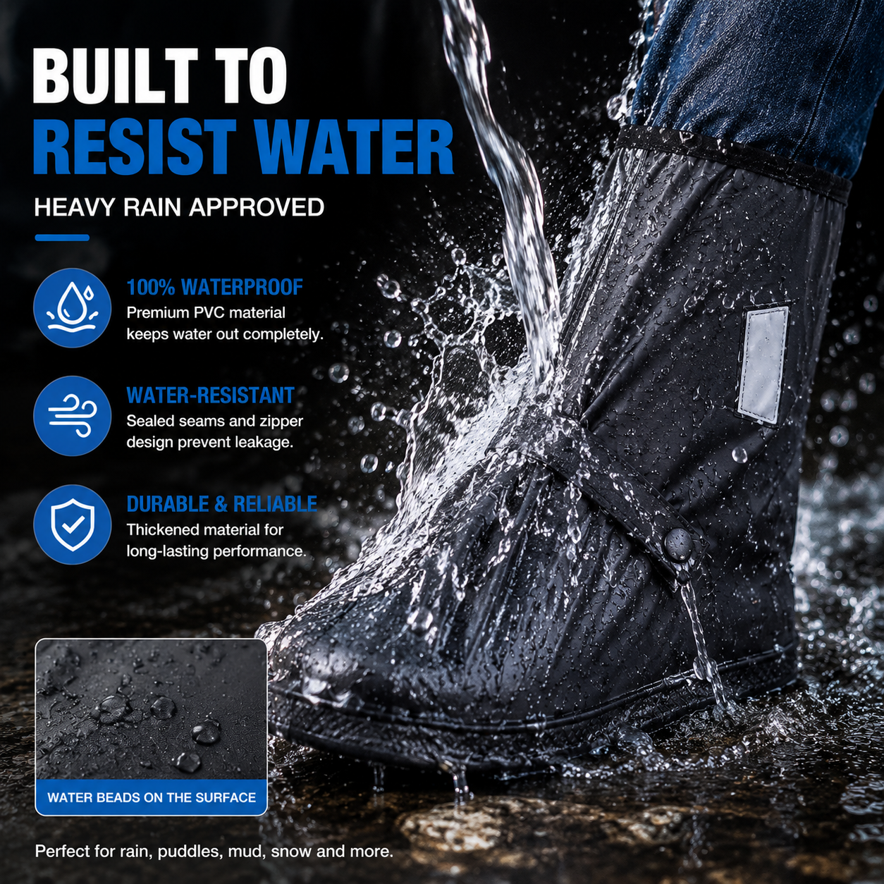 🔥 50K+ Sold | ☔Waterproof Shoe Covers That Keep Shoes Dry & Spotless