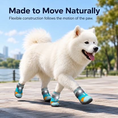 🐕 Breathable LED Light Dog Boots for Night Walking Paw Protection 🐾