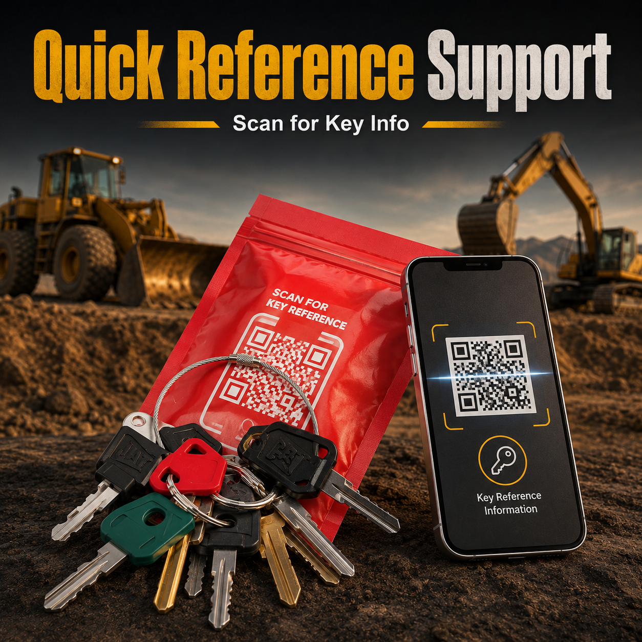 🚚 Buy 2, Free Shipping | 50-Piece Heavy Equipment Key Set 🔑
