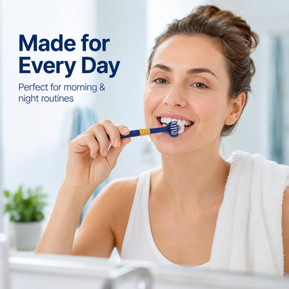 🪥 3-Sided Wrap-Around Manual Toothbrush with Tongue Scraper ✨