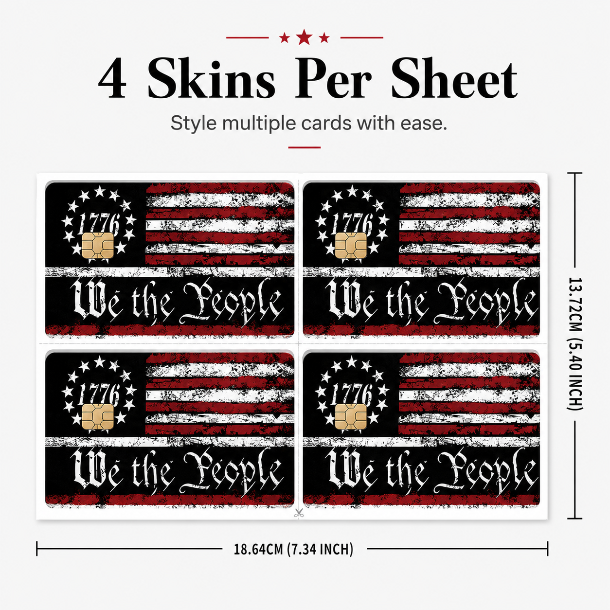 ✨U.S. 250th Anniversary "We the People" Card Sticker 🦅