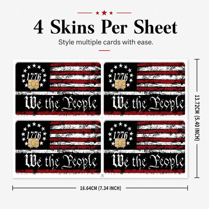 ✨U.S. 250th Anniversary "We the People" Card Sticker 🦅