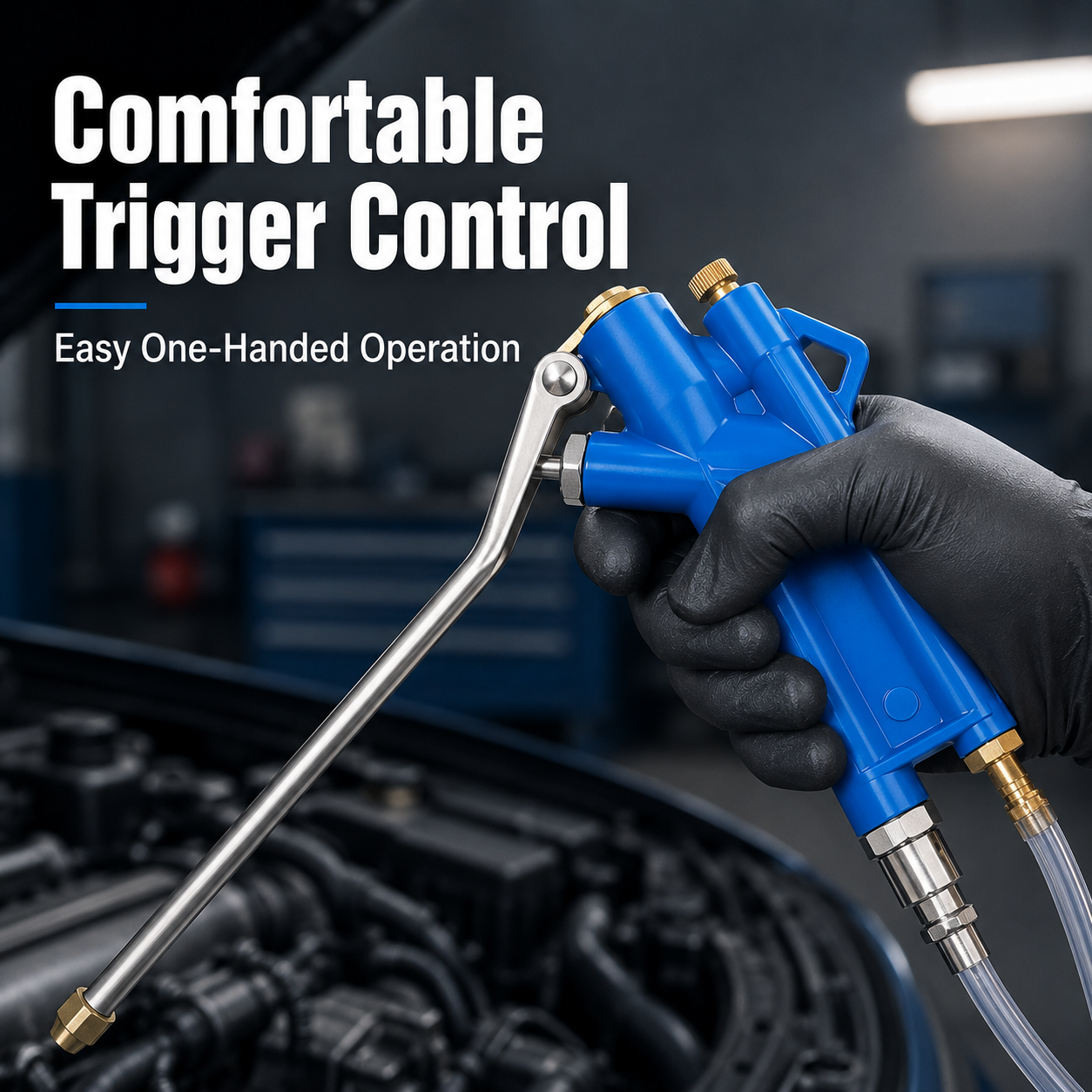 🛠️ Pneumatic Engine Cleaning Gun with Siphon Hose 🚗