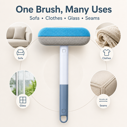 🐾 Extendable Pet Hair & Dust Brush – Reusable Sofa, Clothing & Window Tool ✨