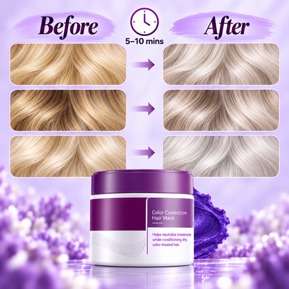 💜 Purple Toning Hair Mask – Cooler Blonde, Softer & Brighter-Looking Hair