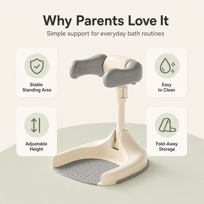 🛁 Adjustable Toddler Standing Bath Support & Shower Assistant 👶