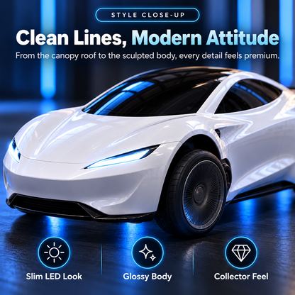 🚀 FutureDrive™ RC Roadster – Futuristic Hover-Effect Car with Stunning Blue LED Lights