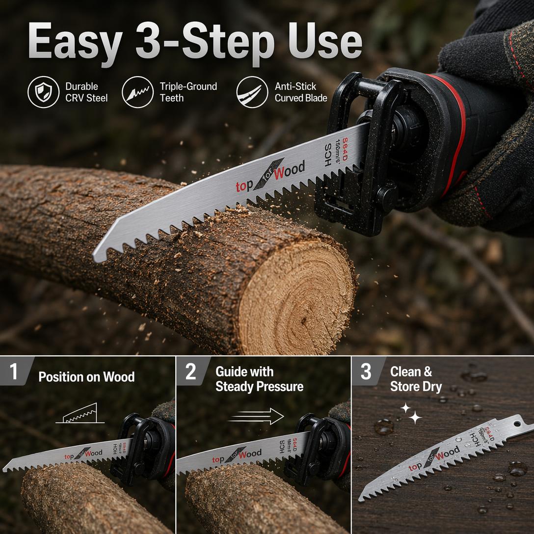 🪚 Heavy Duty Forged Pruning Saw – Cut Branches Faster With Less Effort 🌿