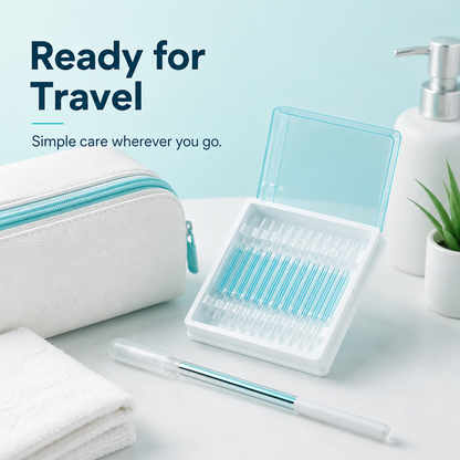 👂 24-Piece Reusable Soft Outer-Ear Cleaning Sticks Set with Storage Case 💧