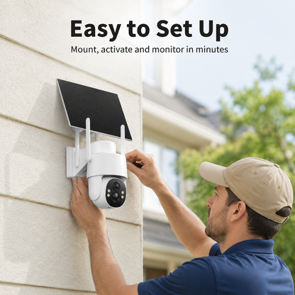 📡 4G LTE Solar Outdoor Security Camera (No WiFi Required) ☀️