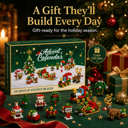 🎄 24-Day Christmas Building Blocks Advent Calendar Gift Set 🎅