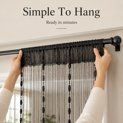 ✨ Elegant Beaded String Door Curtain 🚪