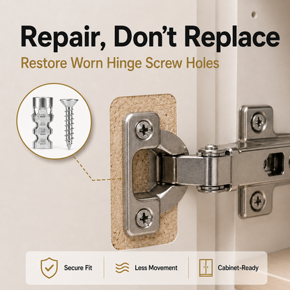 🔩 60Pcs Hinge Repair Kit with Wood Screws 🛠️