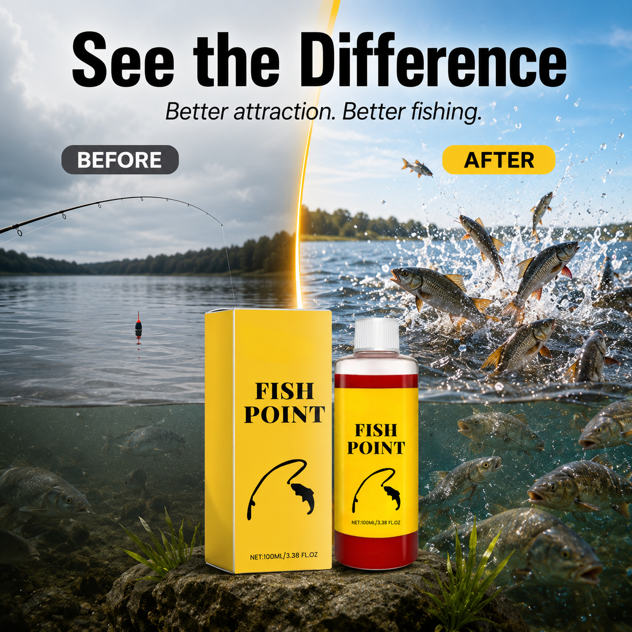 🎣 Powerful Fish Attractant Liquid Bait