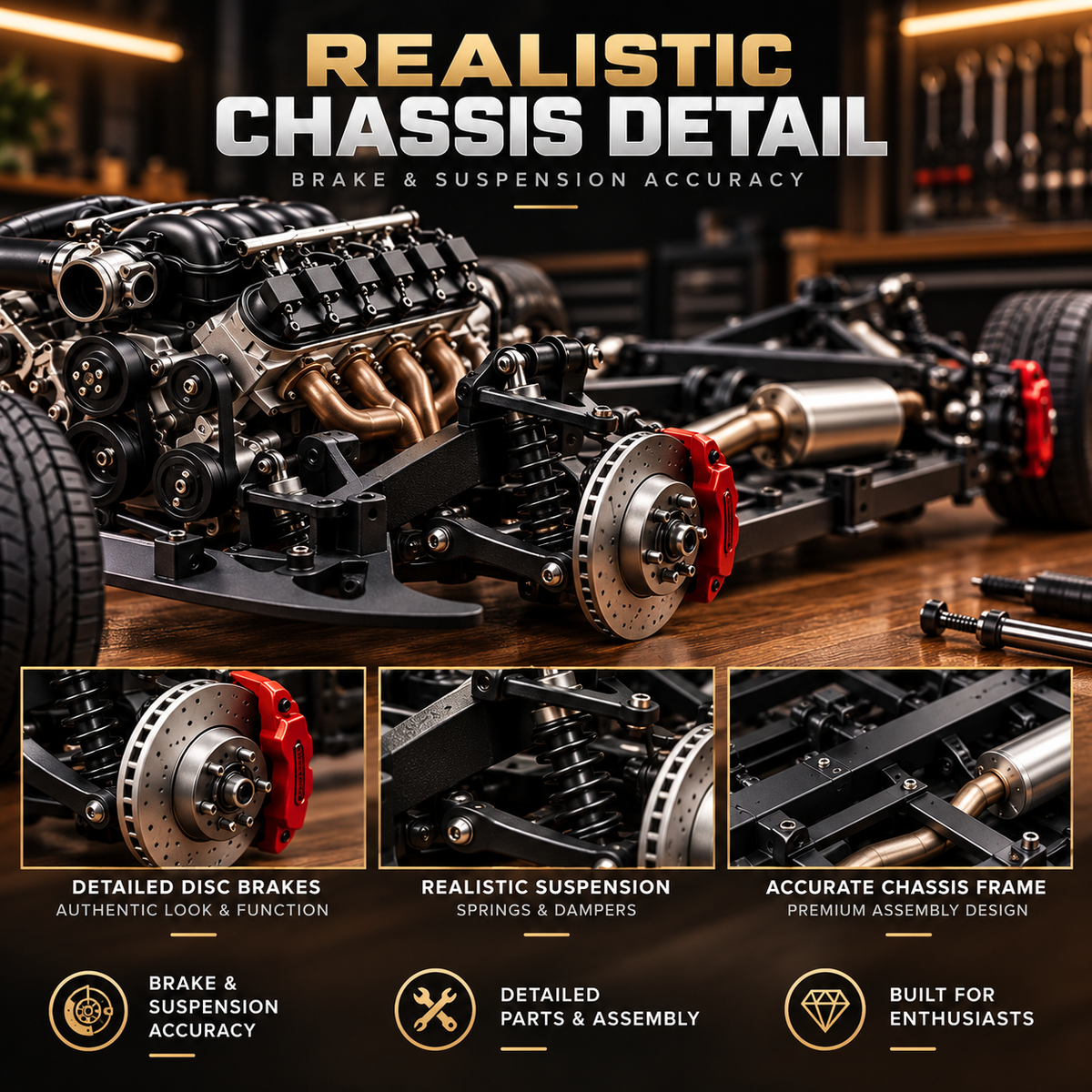 🚗 DIY Classic Muscle Car Model Kit – Build & Display