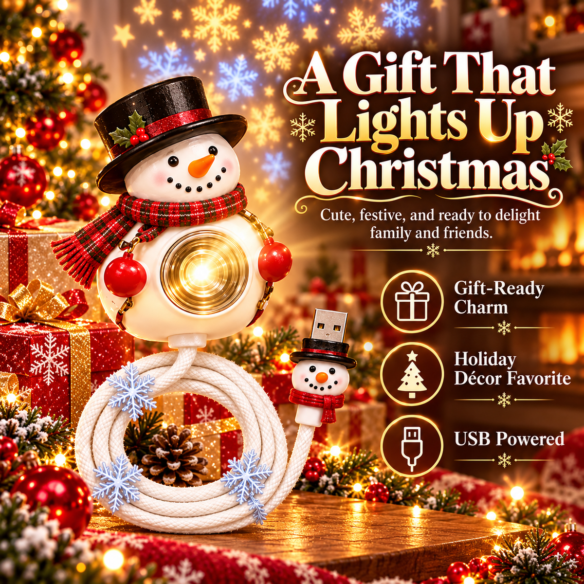 ⛄ Bring Home Holiday Magic — Snowman Christmas Projector Light With Festive Glow