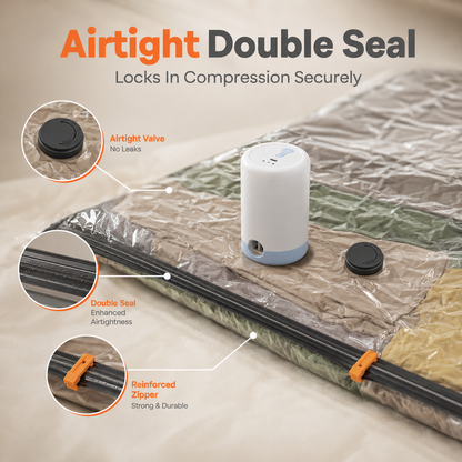 🚀 Wireless Compression Bags with Mini Pump – Save 70% Space 🧳✨
