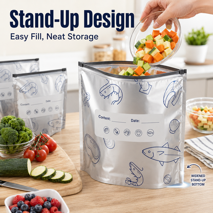 🥩 Premium Thickened Stand-Up Food Bags