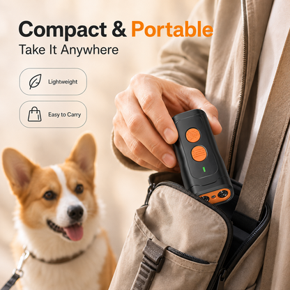 🐶 No-Shock Ultrasonic Dog Trainer – Stop Barking Fast & Train Better Behavior