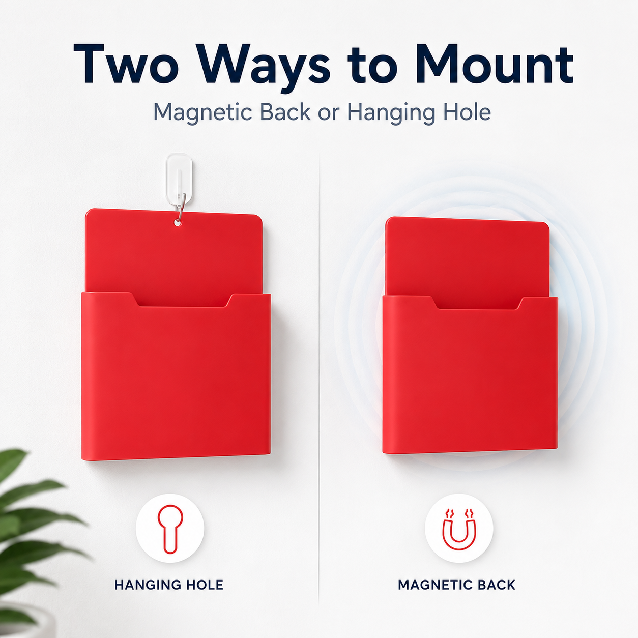 🧲 Magnetic File Holder Document Pocket Organizer for Refrigerator Locker Whiteboard 📁