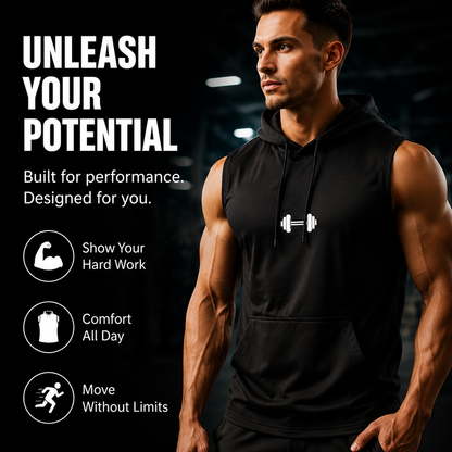 Quick-Dry Cooling Hooded Sleeveless Tops