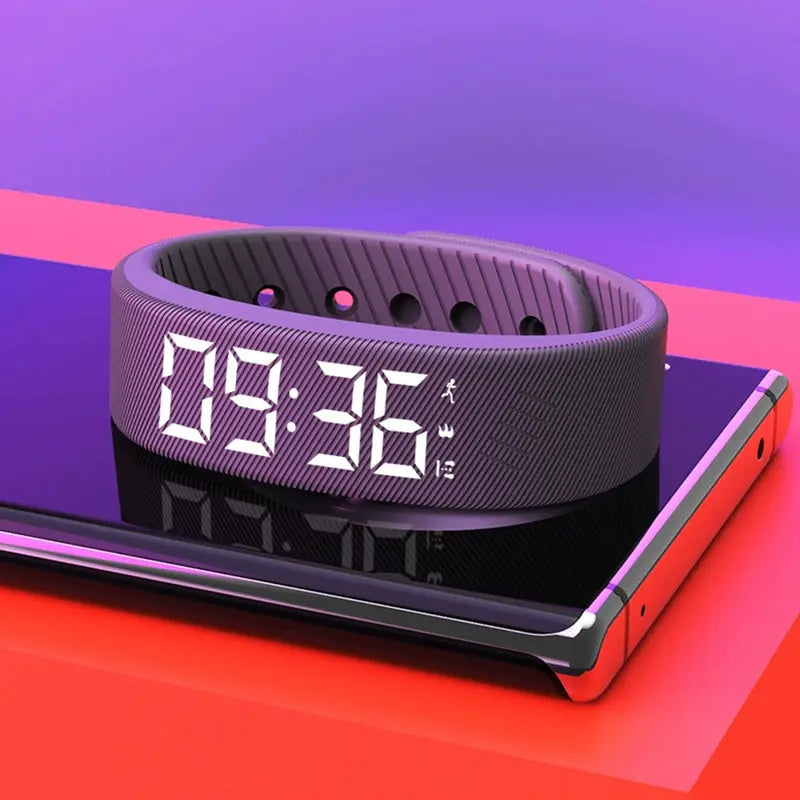 ⚡ 50% OFF – USB Rechargeable Fitness Tracker & Silent Alarm