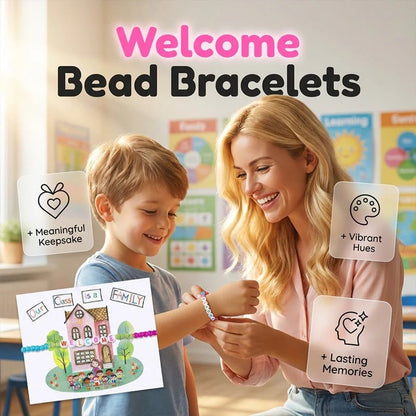 🏆Limited Time Sale 49% OFF✨🌈Pack of 25 Welcome BeadBracelets - StrengthenClassroom Friendship & SpreadWarm Kindness!