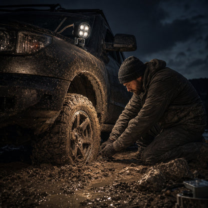 🏕️ Omni-Directional Magnetic LED Pod Light - 360° Off-Road & Camping Work Light 💡