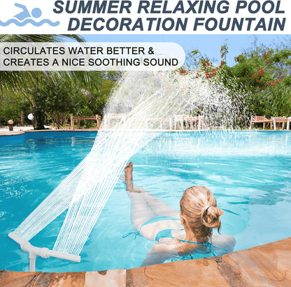 Pool Fountain Waterfall Sprayer – Easy Install Pool Water Feature