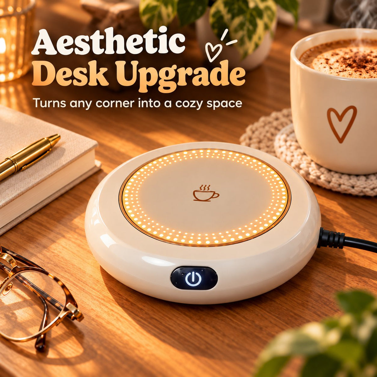 ☕ Smart Mug Warmer — Keep Your Coffee Warm & Your Moments Cozy ✨