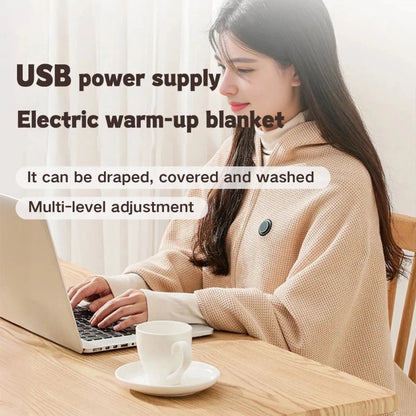 ❄️ LAST CHANCE 50% OFF Heated Wearable Blanket – Stay Warm at Your Desk Without Bulky Layers 🔥