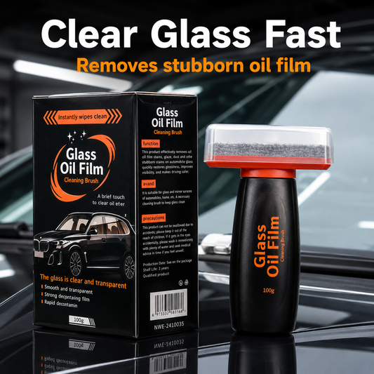 New Glass Film Remover: Cleaning Solution with Coating Remover Paste and Sponge Brush