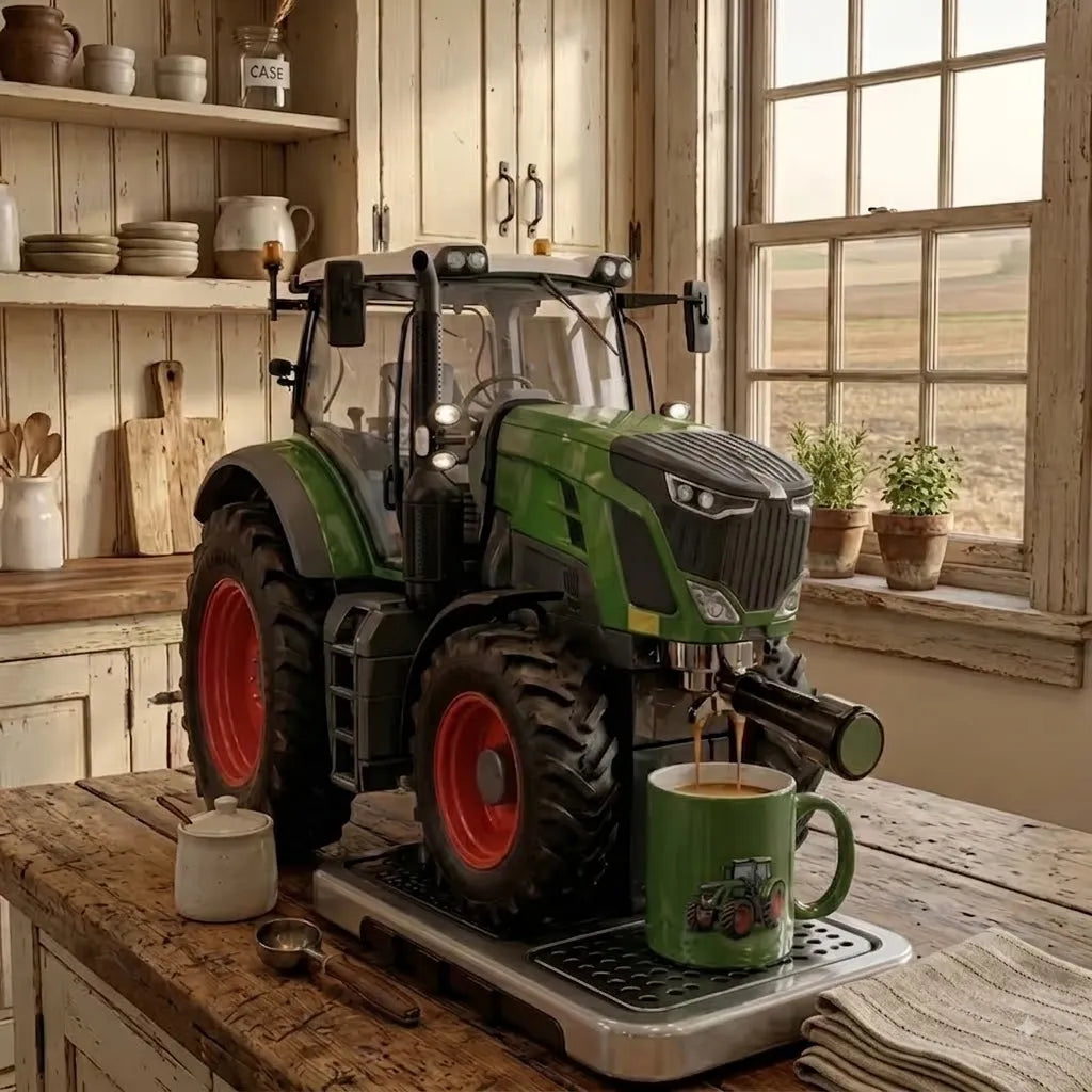 🚜☕ Coffee Machine Tractor – The Coffee Maker with More Horsepower