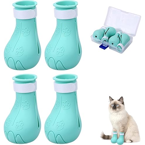 Pet Shoes: Scratch-Resistant, Bathing, Medication, and Injection-Safe Silicone Cat Paw Covers (Durable)