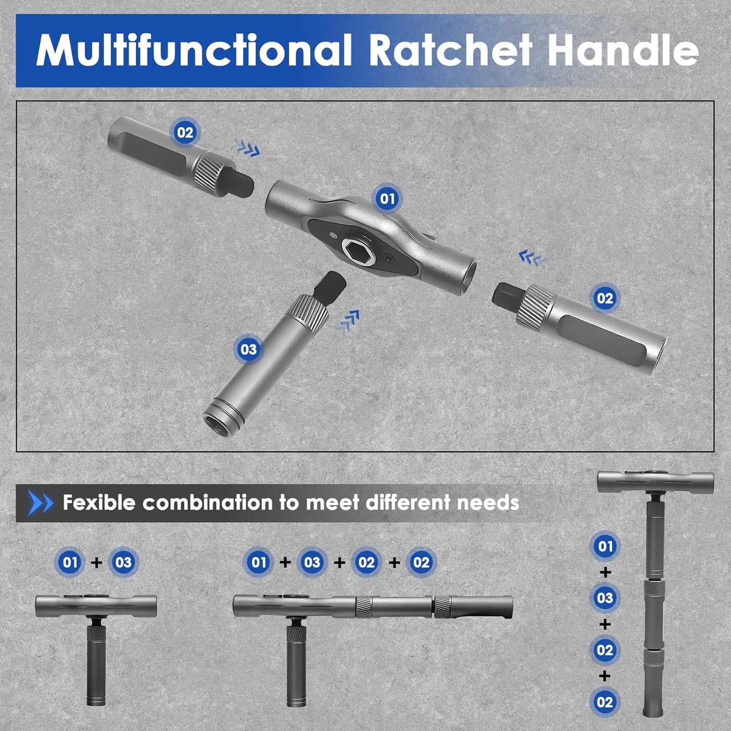 Magnetic Ratchet Screwdriver Set