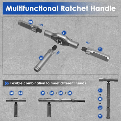 Magnetic Ratchet Screwdriver Set