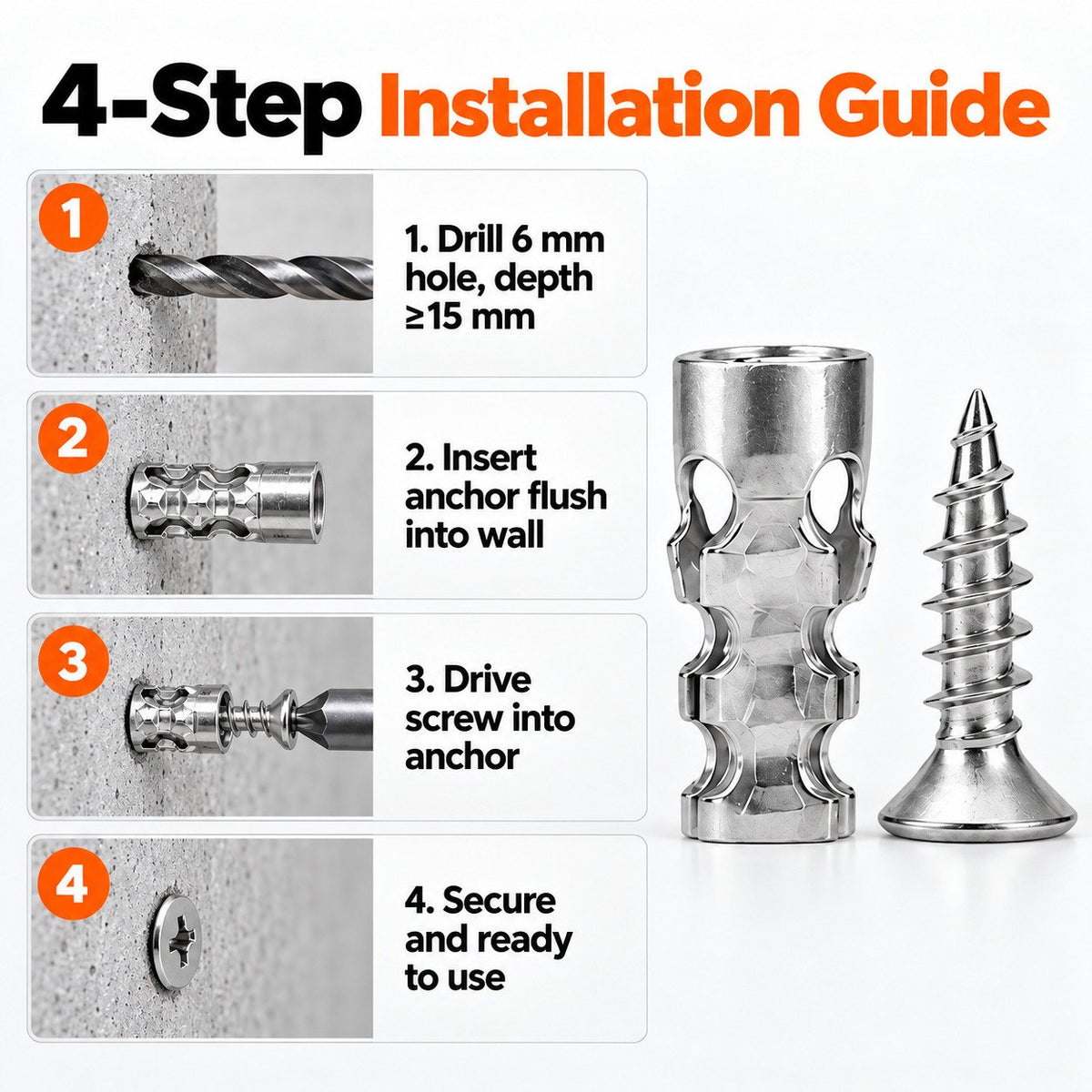 🔥 Last Day 49% OFF🔩 Industrial Short Expansion Screw Repair Kit