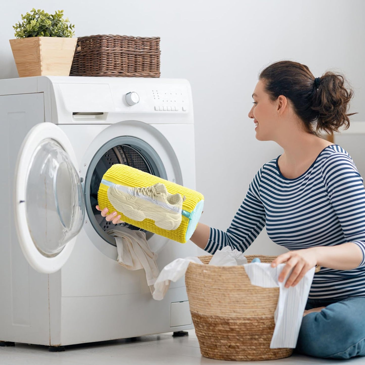 Laundry Shoe Bag with an Upgraded Zipper