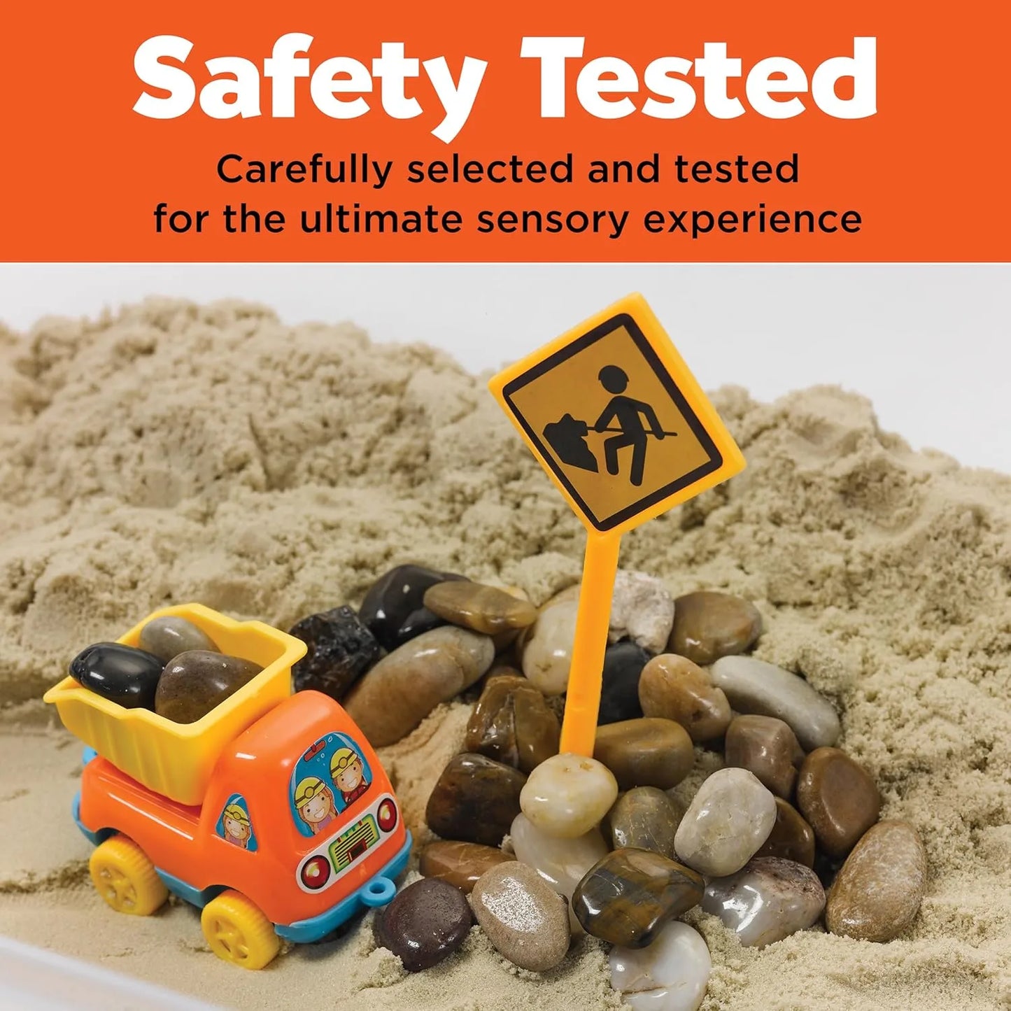 🚜 Magic Magnetic Sand Construction Playset for Kids – Mess-Free Sensory Building Toy