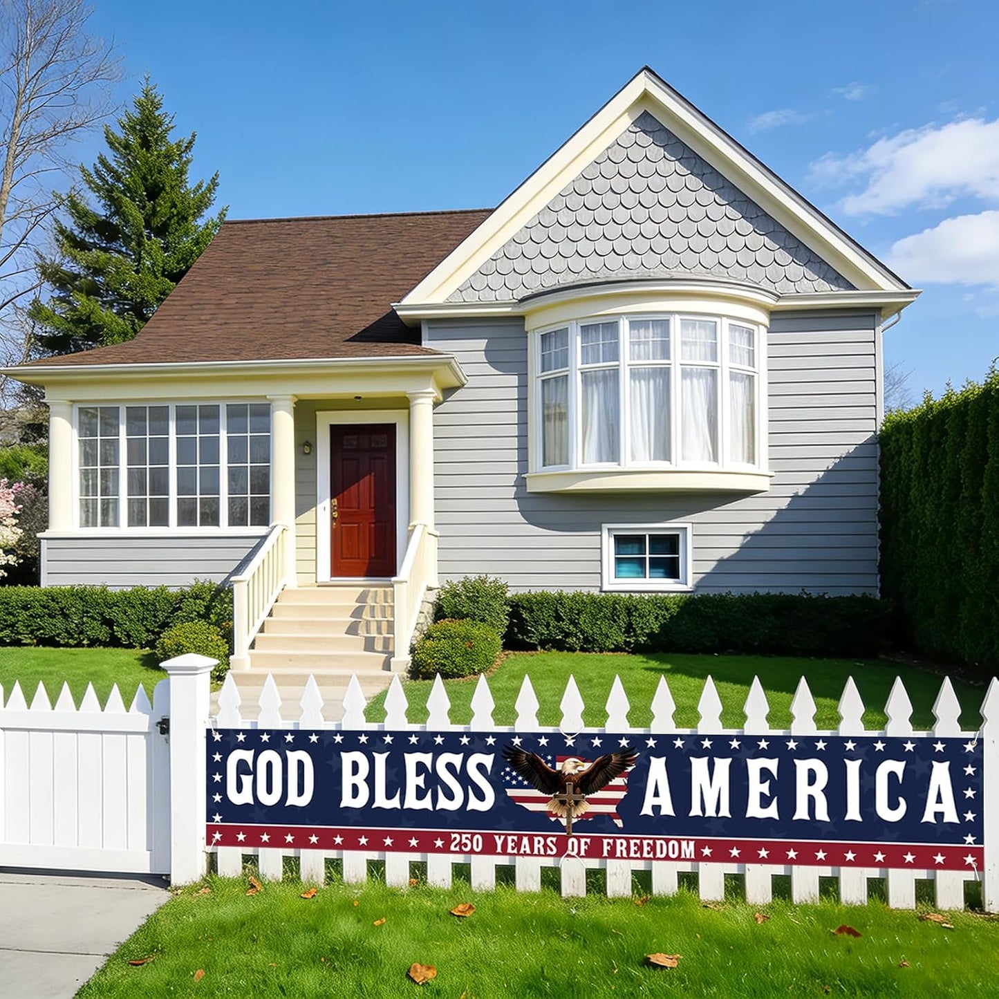 🎆✨🇺🇸 God Bless America Banner • Oversized 10ft 250th Anniversary Decor 🎉