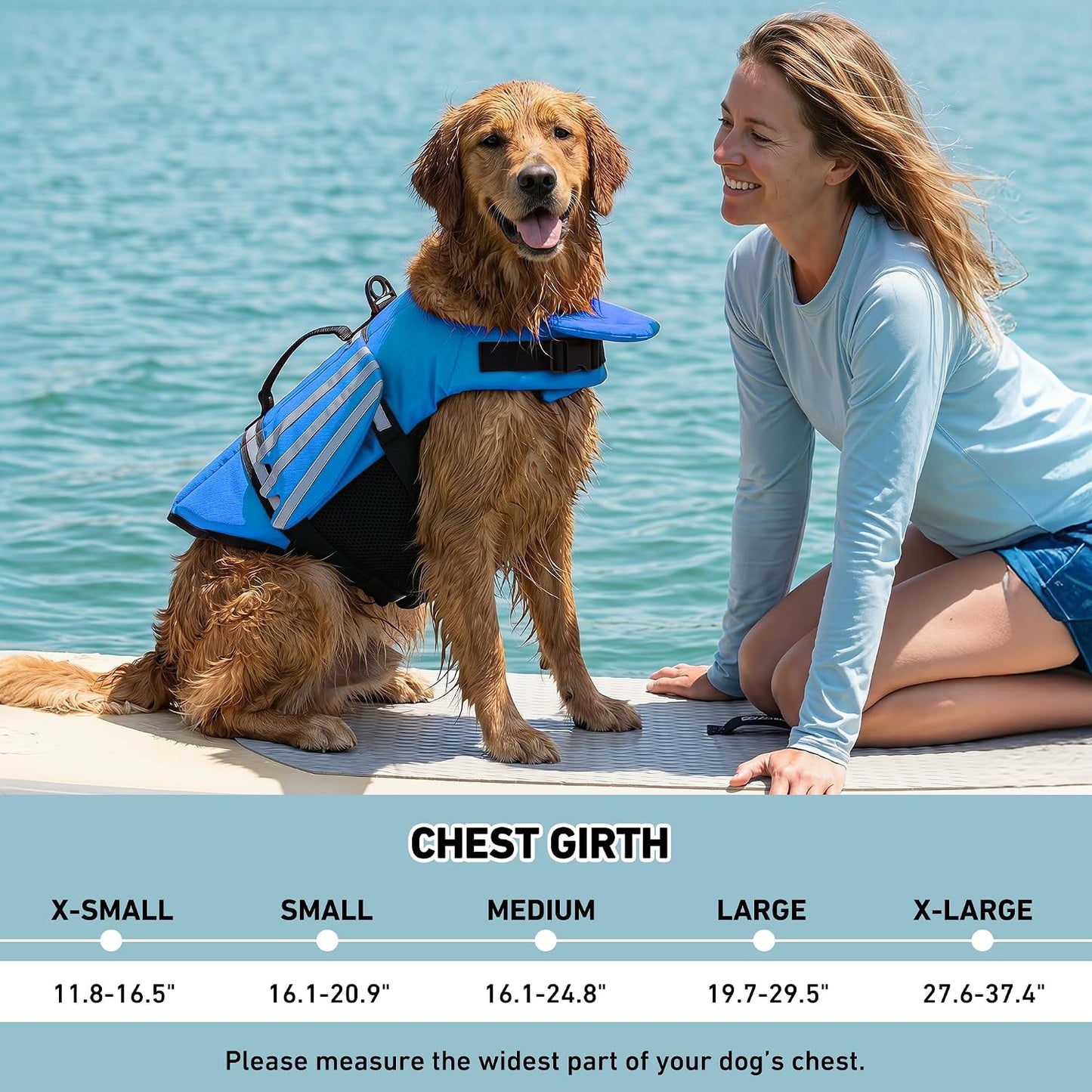 Adjustable Dog Life Jacket with Cute Wing Design