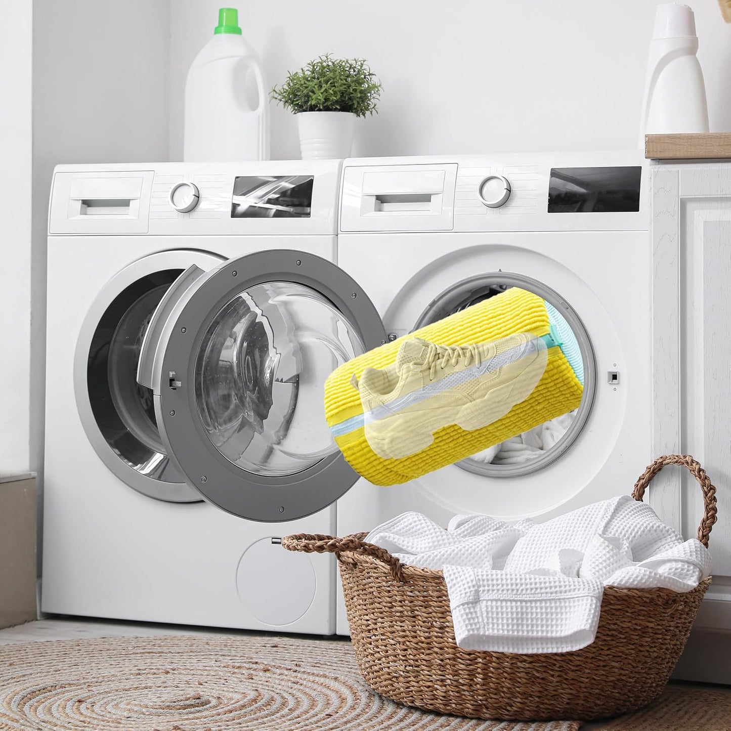 Laundry Shoe Bag with an Upgraded Zipper