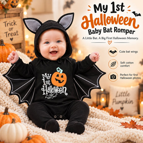 🎃🦇Baby's 1st Halloween Bat Costume Set